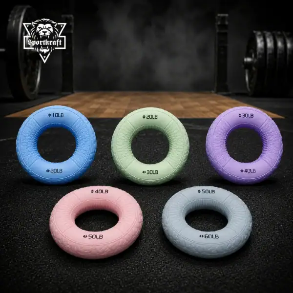 SportKraft Grip Ring 5 sarja otevoimarengas sormien harjoitusväline kuntosali