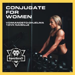 Sportkraft - Salimarkku Oy 11 Voimakas nainen nostaa painoja – 12 viikon voimanosto-ohjelma naisille, Sportkraft.