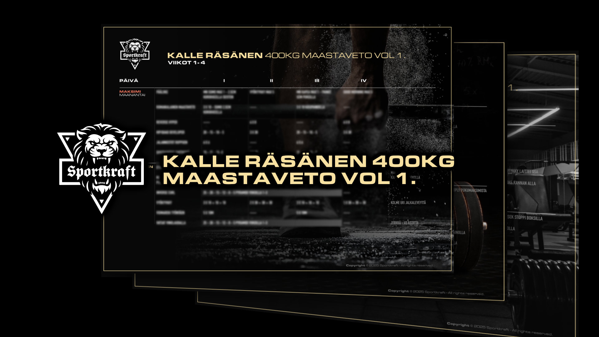 Kalle Räsänen - 400kg maastaveto vol.1