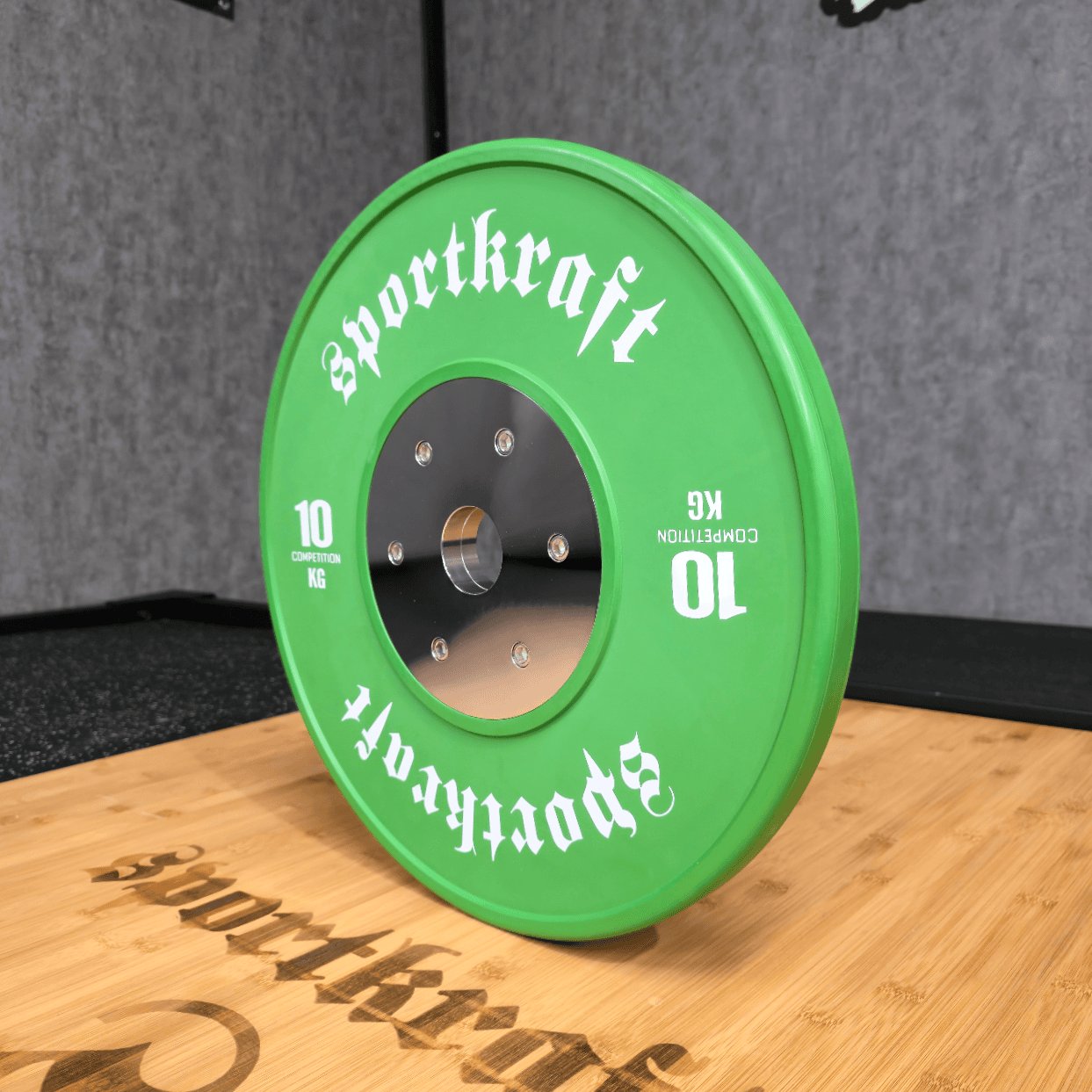 SportKraft Deluxe kilpabumper 10kg vihreä hajuton luonnonkumi