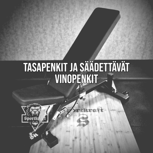 Tasapenkit ja säädettävät vinopenkit ja irtopenkit