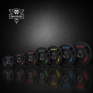 SportKraft Premium PU levypainosarja 100kg-450kg tukkualennus